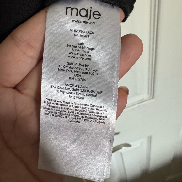 NWOT Maje Izona Black Crocheted Lace Romper Extra Small XS - Picture 5 of 7